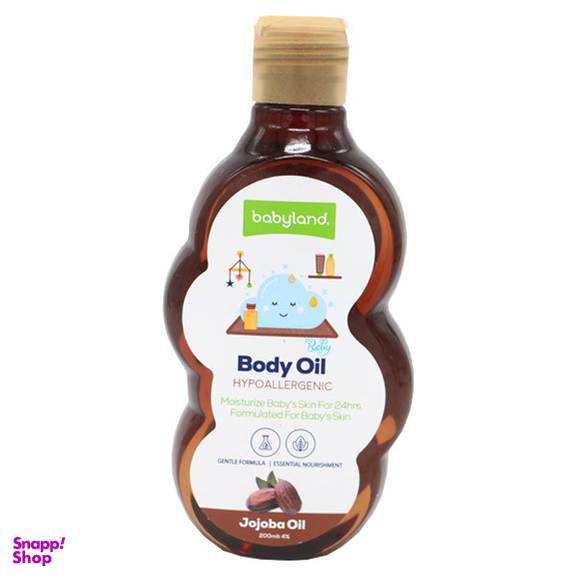 روغن نرم کننده بدن کودک بیبی لند مدل jojoba oil حجم 200 میلی لیتر