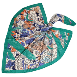 روسری زنانه آنالیا مدل ابریشم مزونی کد 9071