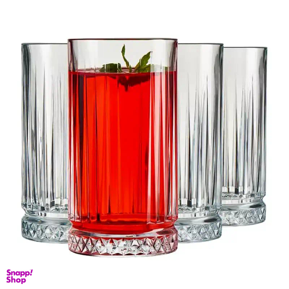 لیوان‌ بلند پاشاباغچه مدل الیسا کد 520445 بسته 4 عددی