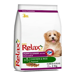 غذای خشک سگ برند ریلکسی با طعم مرغ و برنج وزن 2 کیلوگرم