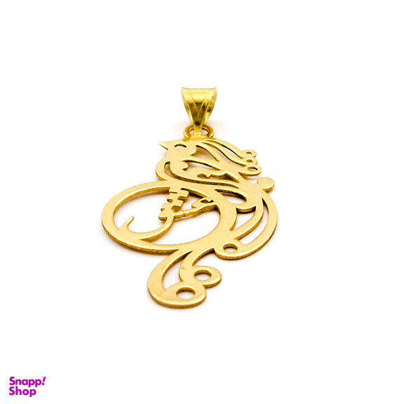 آویز گردنبند طلا 18 عیار زنانه کاپانی طرح سیمرغ کد KP006