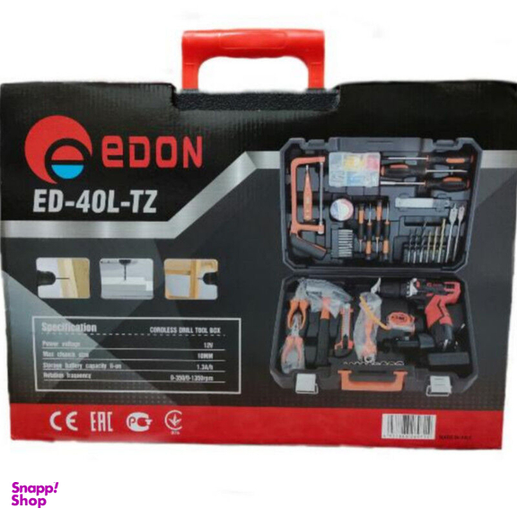 کیت دریل شارژی و ابزار ادون مدل ED-40L-TZ
