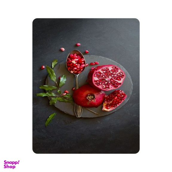 ماوس پد اطلس آبی طرح  شب یلدا و انار و قاشق و دانه انار مدل T7279