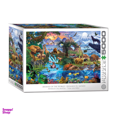 پازل 5000 تکه یوروگرافیکس پازلز مدل 8520-5881 Animals of the World