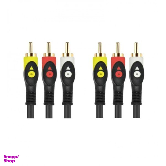 کابل 3 به 3 صدا و تصویر رویال مدل RCA طول 1.5 متر