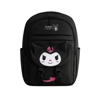 کوله پشتی دخترانه طرح فانتزی صورت کرومی دوقفل کد r0028