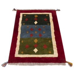 گبه دستباف سی پرشیا کد 122408 سایز 90x59 سانتی‌ متر