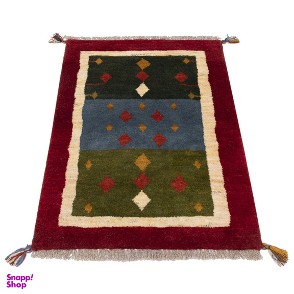 گبه دستباف سی پرشیا کد 122408 سایز 90x59 سانتی متر