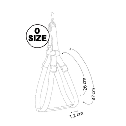 قلاده کتفی گربه و سگ نیناپت مدل ریتم کد 4130 سایز صفر به همراه لید