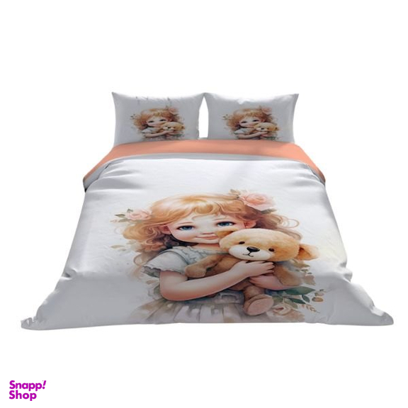 سرویس خواب مدل دختر و گل کد R758 یکنفره 4 تکه