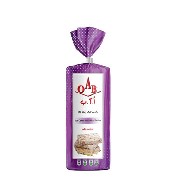 رایس کیک چند غله ا آ ب وزن 100 گرم