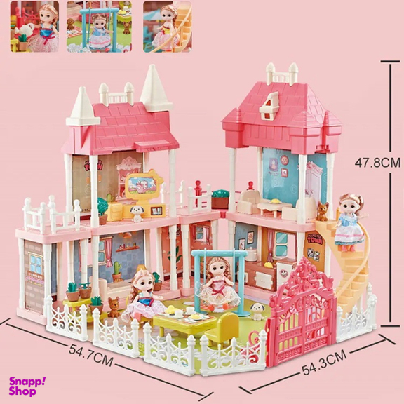 اسباب بازی خانه عروسکی طرح قلعه ویلایی 002