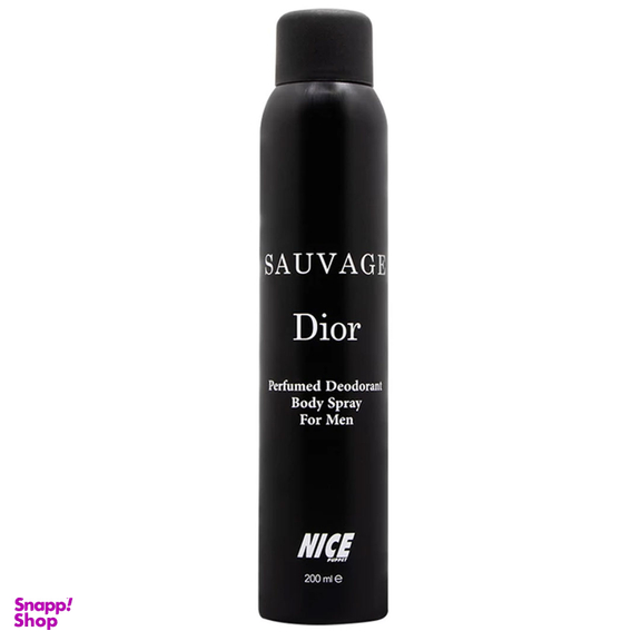 اسپری خوشبو کننده بدن مردانه نایس پاپت مدل Sauvage Dior حجم 200 میلی‌‌ لیتر