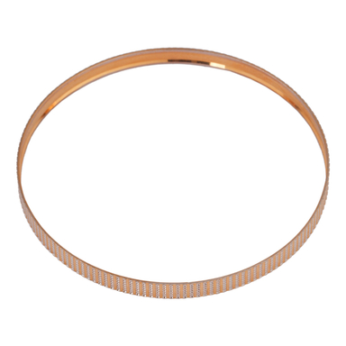 النگو طلا 18 عیار زنانه گالری تاج آبادی مدل تراش اسپرلوس کد 664