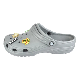 صندل مردانه زیتون مدل کراکس دار رنگ طوسی