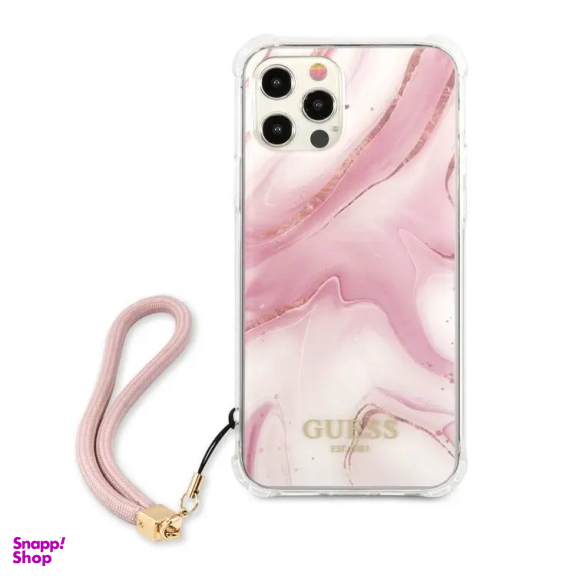 کاور موبایل گس مدل Marble مناسب اپل iphone 12/12 pro به همراه بند