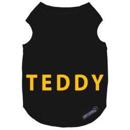 لباس سگ و گربه 27 طرح Teddy کد MH1339 رنگ مشکی