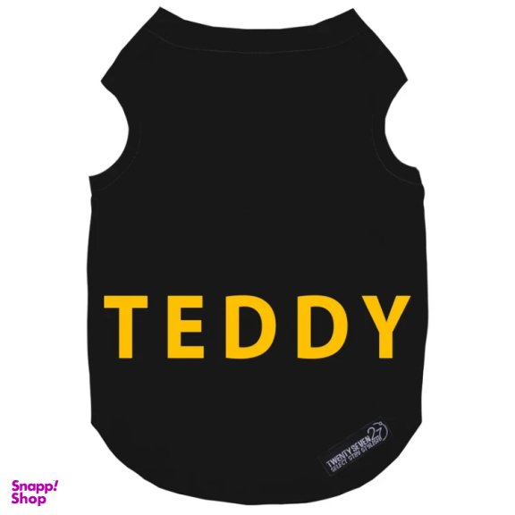 لباس سگ و گربه 27 طرح Teddy کد MH1339 رنگ مشکی