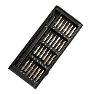 ست پیچ گوشتی طرح شیائومی کد 00100 دسته پلاستیکی مجموعه 24 عددی