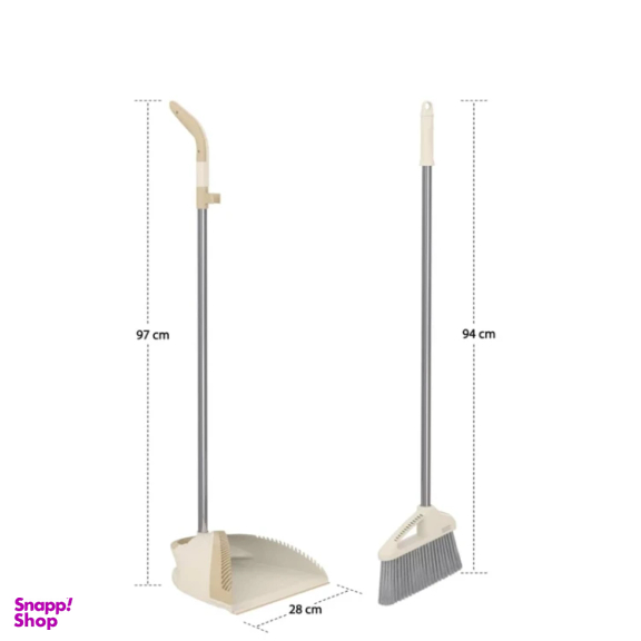 ست جارو و خاک انداز شاین مدل شانه دار کد 85