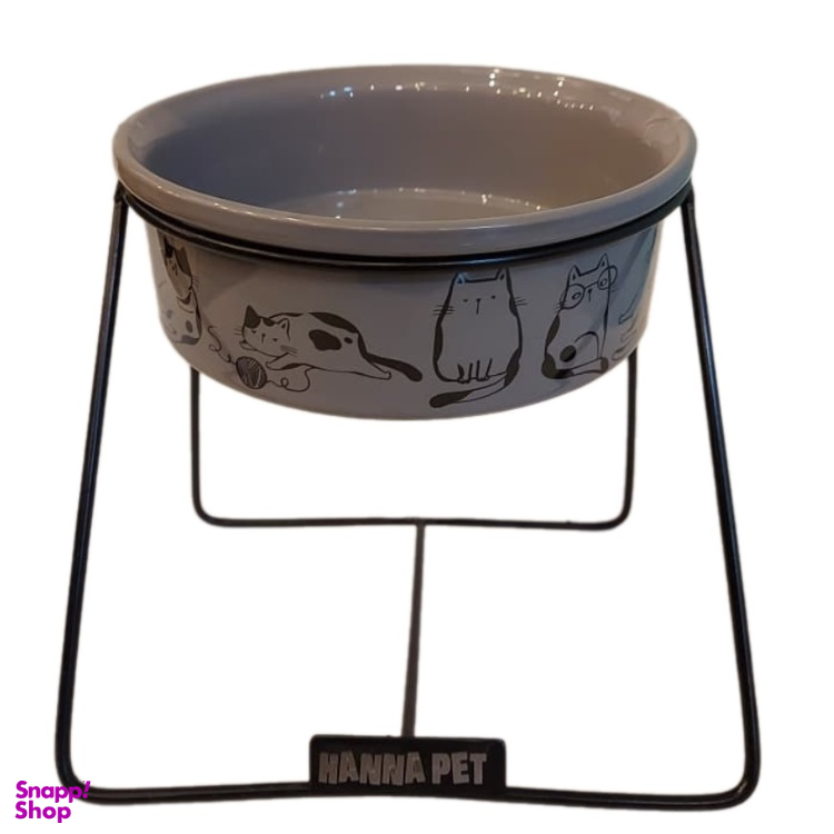 ظرف غذای گربه حناپت پایه دار مدل ZR-05-M کد 21529