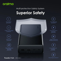 پاوربانک اورایمو مدل Traveler 3 Lit OPB-1270 ظرفیت 27000 میلی‌ آمپر ساعت