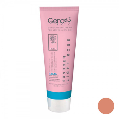 کرم ضد آفتاب ژنوبایوتیک مدل Rose 395 حجم 50 میلی لیتر