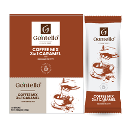 کافی میکس 3×1 کاراملی گونتلو وزن 200 گرم بسته 10 عددی
