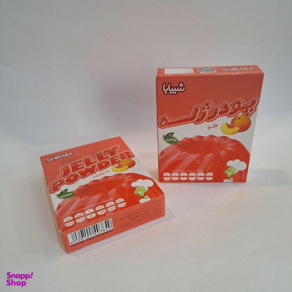 پودر ژله هلو شیبابا وزن 100 گرم