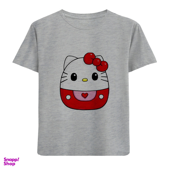 تیشرت آستین کوتاه بچگانه مدل بچه گربه D268