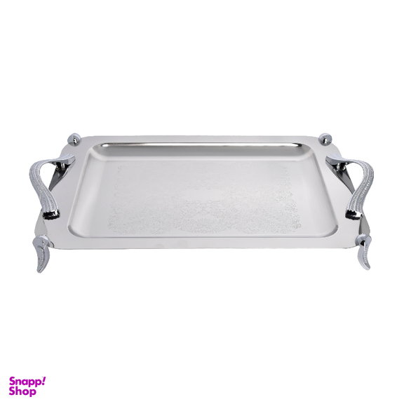سینی بزرگ استیل پایه دار مات کد 4026