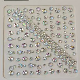 نگین چسبی صورت و ناخن طرح مروارید و گل و ستاره کد 138 بسته 160 عددی