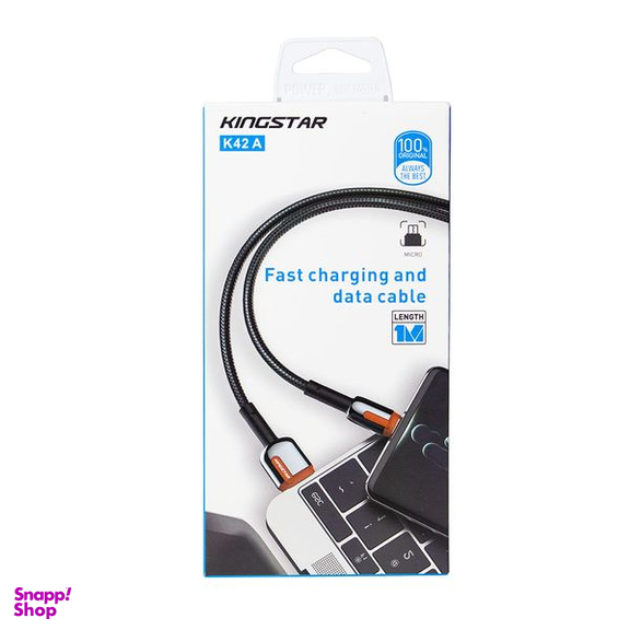 کابل تبدیل USB به microUSB کینگ استار مدل K42A طول 1 متر
