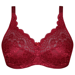 سوتین زنانه شاندرمن مدل فنردار کد 5080-2444-610 رنگ زرشکی