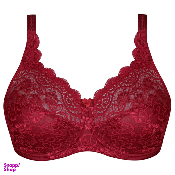 سوتین زنانه شاندرمن مدل فنردار کد 5080-2444-610 رنگ زرشکی