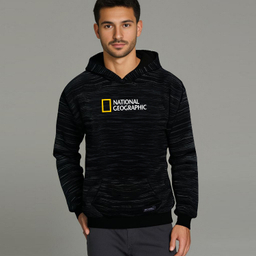هودی مردانه 27 مدل National Geographic رنگ مشکی