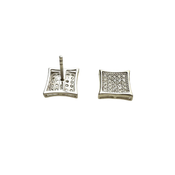 گوشواره نقره 925 عیار زنانه طرح مربع کد 48008 EAR