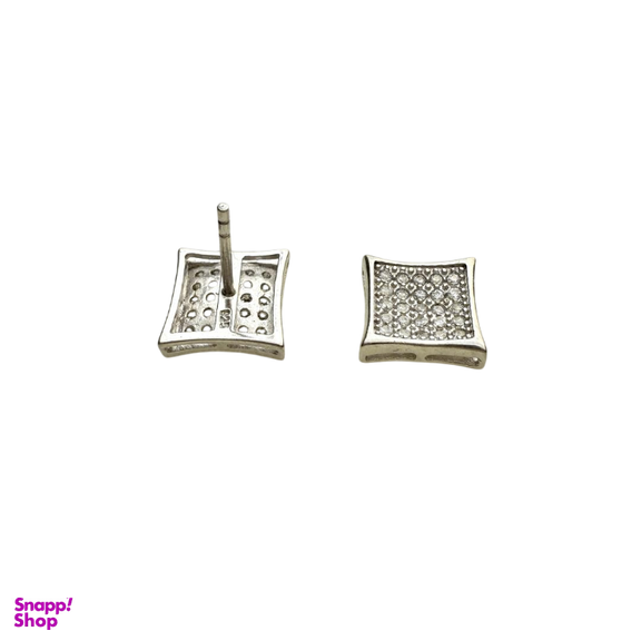گوشواره نقره 925 عیار زنانه طرح مربع کد 48008 EAR