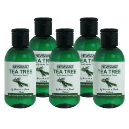 تونر پاک کننده صورت نیوساد مدل Tee Tree مناسب پوست آکنه ای حجم 150 میلی لیتر بسته 5 عددی