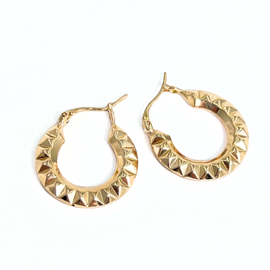 گوشواره طلا 18 عیار زنانه مدل اکوا کد 0004