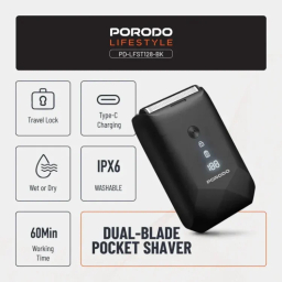 ماشین اصلاح صورت پرودو Porodo Lifestyle Dual-Blade Pocket Shaver PD-LFST128