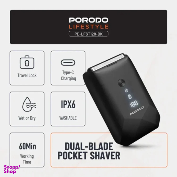 ماشین اصلاح صورت پرودو Porodo Lifestyle Dual-Blade Pocket Shaver PD-LFST128