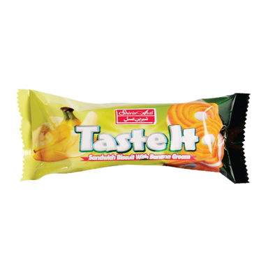 بیسکویت تست ایت با طعم موز شیرین عسل وزن 30 گرم