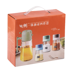 ظرف آبلیمو و روغن مدل H-3001-4 مجموعه 4 عددی