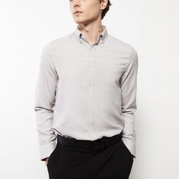 پیراهن آستین بلند یقه برگردان مردانه ال سی وایکیکی مدل Business Man