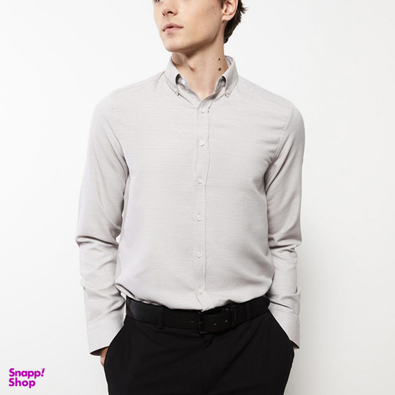 پیراهن آستین بلند یقه برگردان مردانه ال سی وایکیکی مدل Business Man