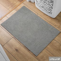 پادری شاران هوم مدل اسفنج دار طرح مخمل راه راه فانتزی سایز 40 ×65 سانتی متر