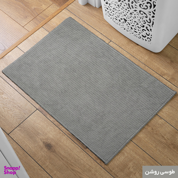 پادری شاران هوم مدل اسفنج دار طرح مخمل راه راه فانتزی سایز 40 ×65 سانتی متر