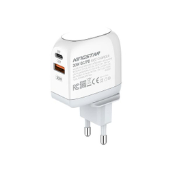 شارژر دیواری 30 وات کینگ استار مدل KW215 PD به همراه کابل USB-C