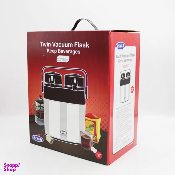 فلاسک ریور مدل دوقلو YP-ESTIL-8604 حجم 1 لیتر